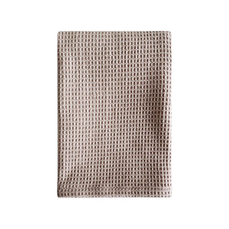 Plain-colored waffle-weave dishcloth