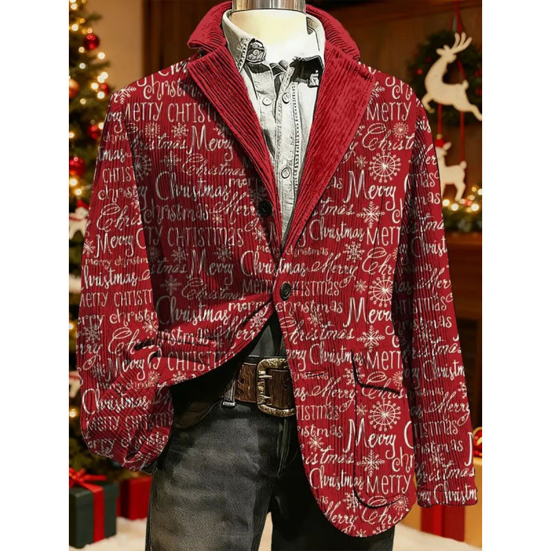 Plain V-neck suit jacket