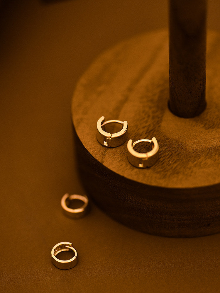Plain Wide Hoop Earrings