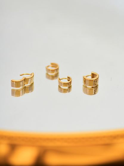 Plain Wide Hoop Earrings
