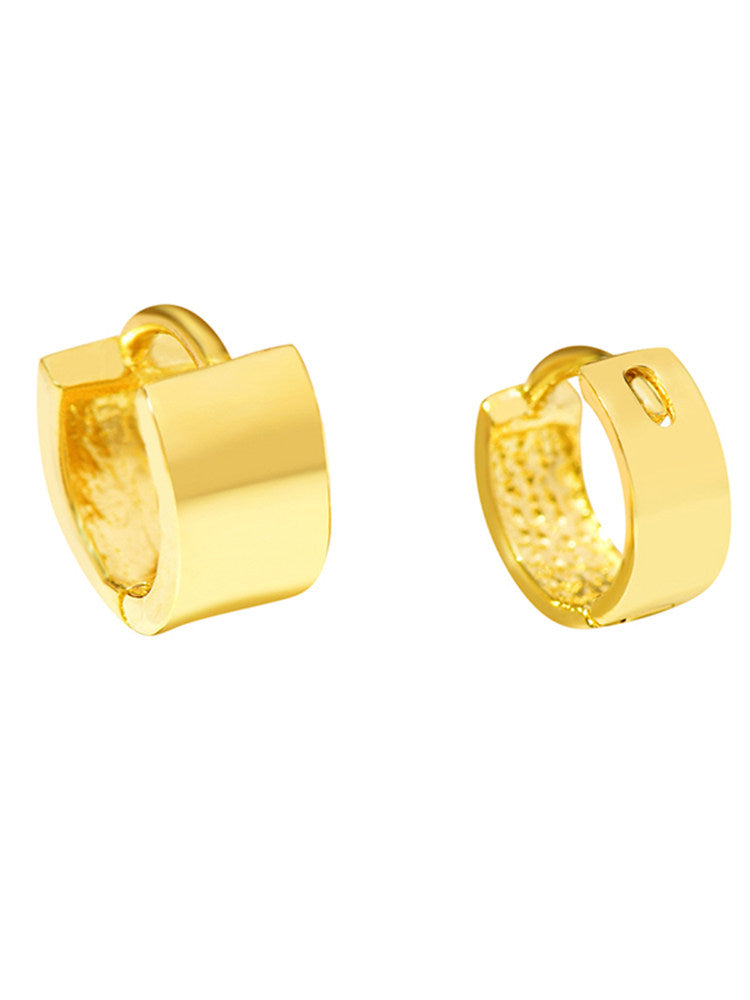 Plain Wide Hoop Earrings