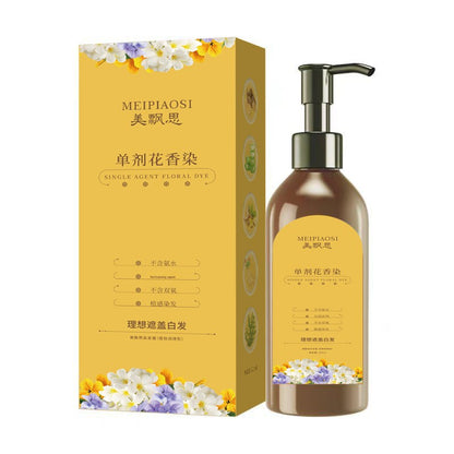 Plant-Based Hair Dye Cream for Gray Coverage