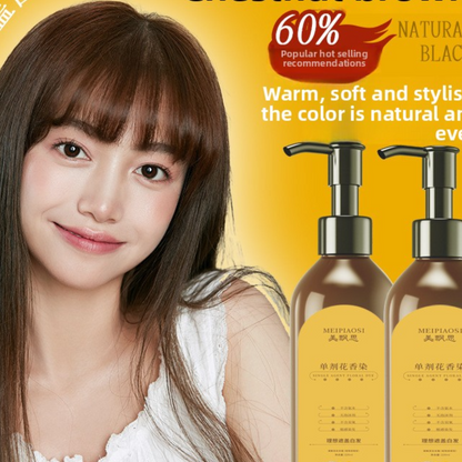 Plant-Based Hair Dye Cream for Gray Coverage