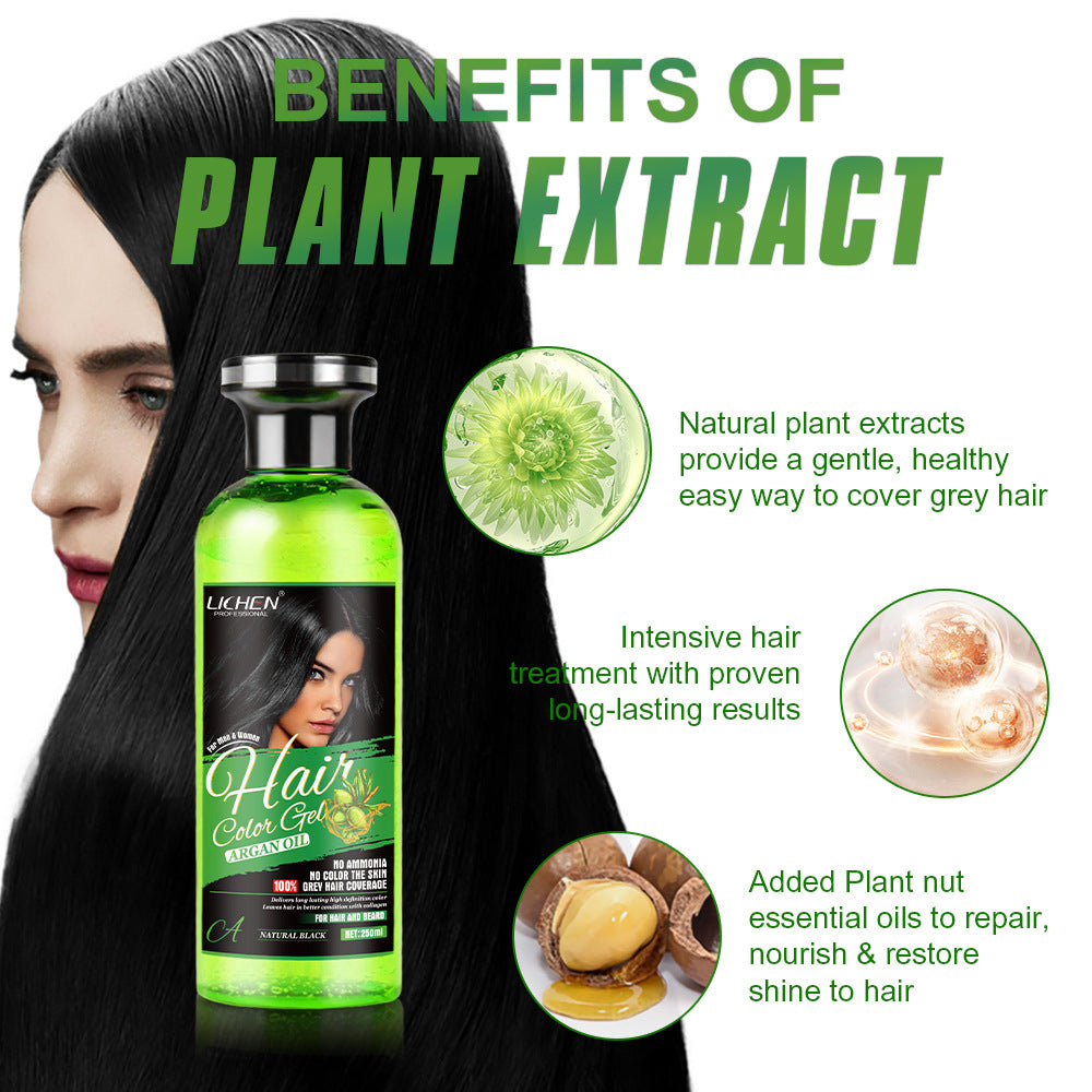 Plant-Based Hair Dye Set with Argan Oil