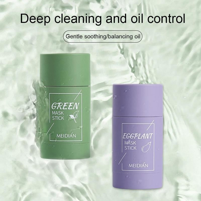 Plant-based solid facial mask stick