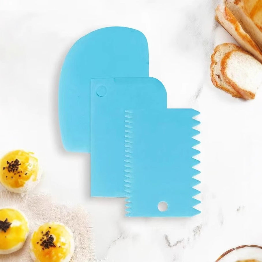 Plastic Baking Scraper Set for Cake Decorating