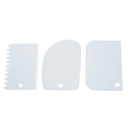 Plastic Baking Scraper Set for Cake Decorating