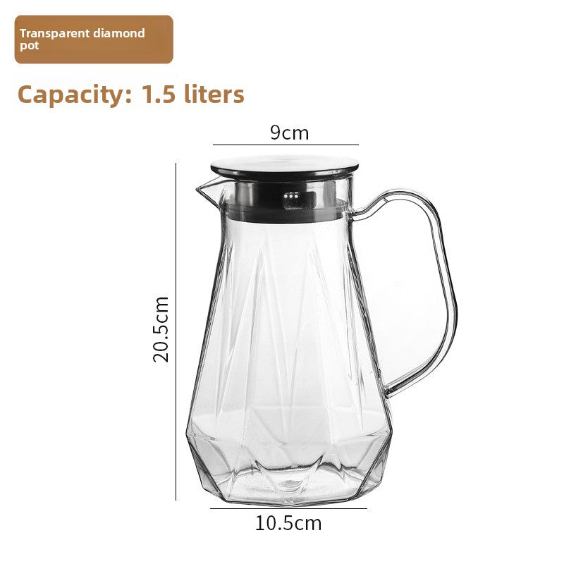 Plastic Beverage Jug with Stainless Steel Lid
