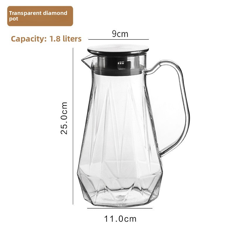 Plastic Beverage Jug with Stainless Steel Lid