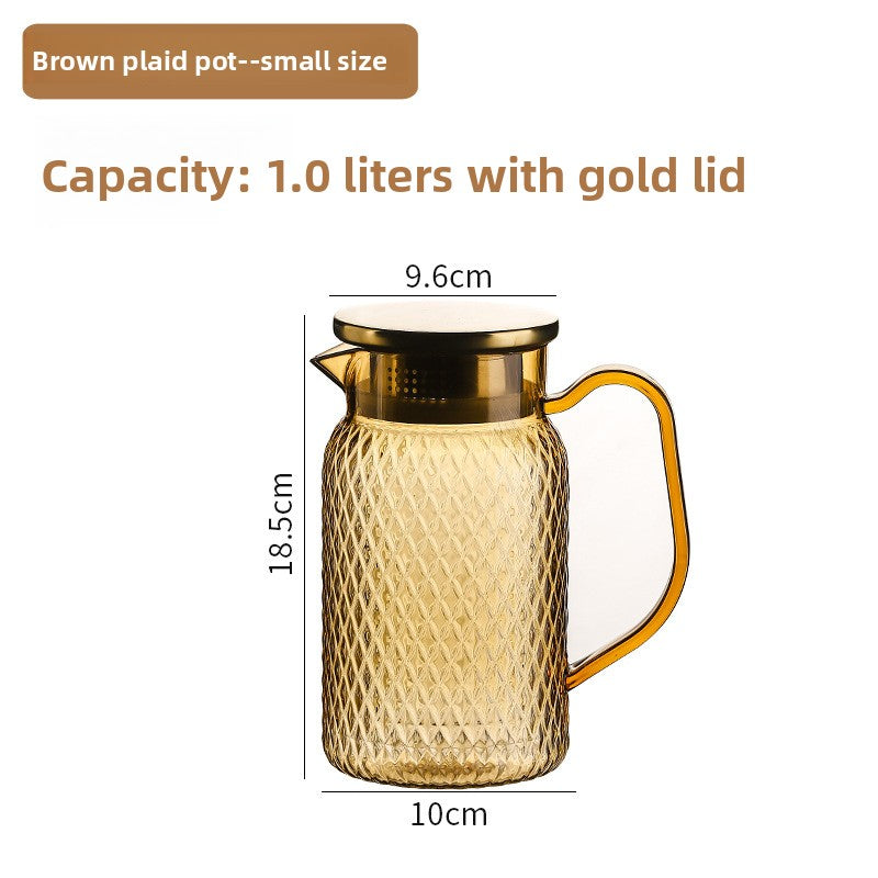 Plastic Beverage Jug with Stainless Steel Lid