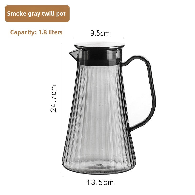 Plastic Beverage Jug with Stainless Steel Lid
