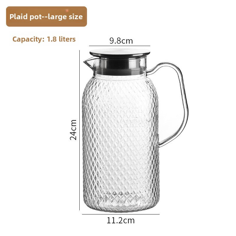 Plastic Beverage Jug with Stainless Steel Lid