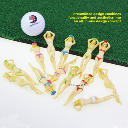 Plastic Bikini Model Golf Tees in Multiple Colors