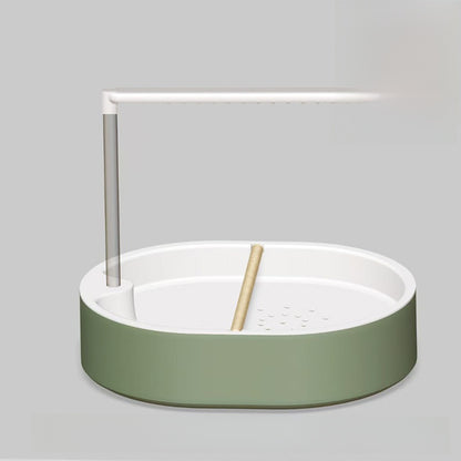 Plastic Bird Bath with Water Circulation System