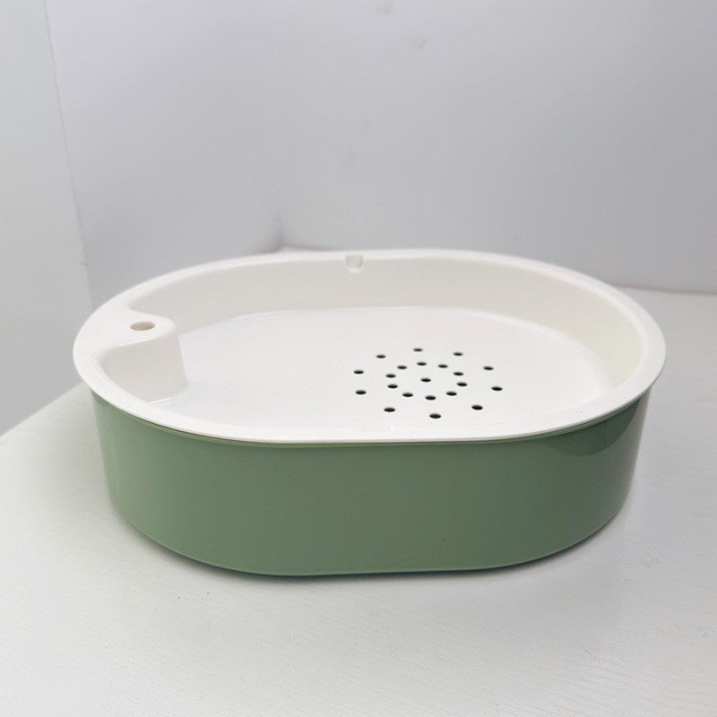 Plastic Bird Bath with Water Circulation System