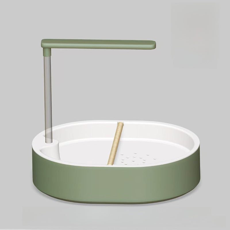 Plastic Bird Bath with Water Circulation System