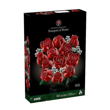 Plastic Building Blocks Floral Bouquet DIY Kit