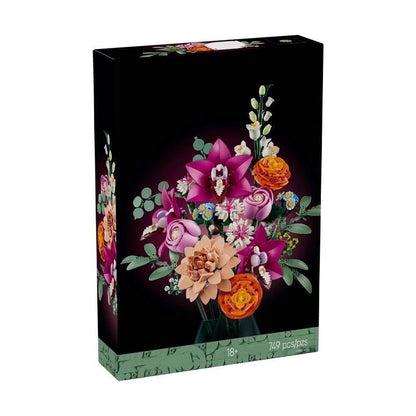 Plastic Building Blocks Floral Bouquet DIY Kit