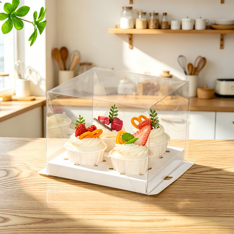 Plastic cake box