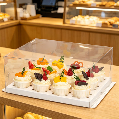 Plastic cake box