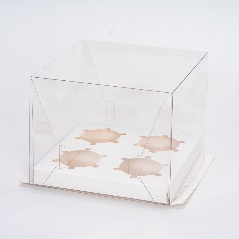 Plastic cake box