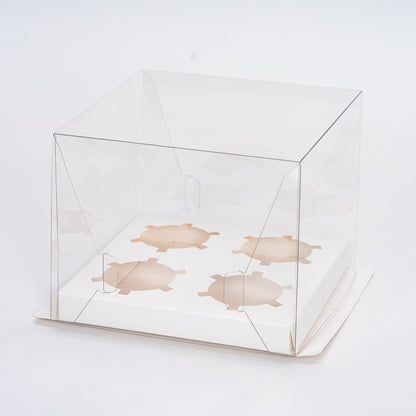 Plastic cake box