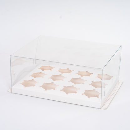 Plastic cake box