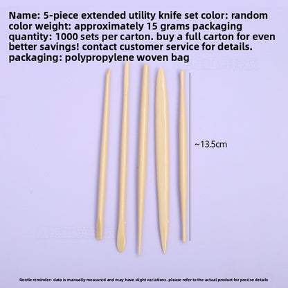Plastic clay knife set