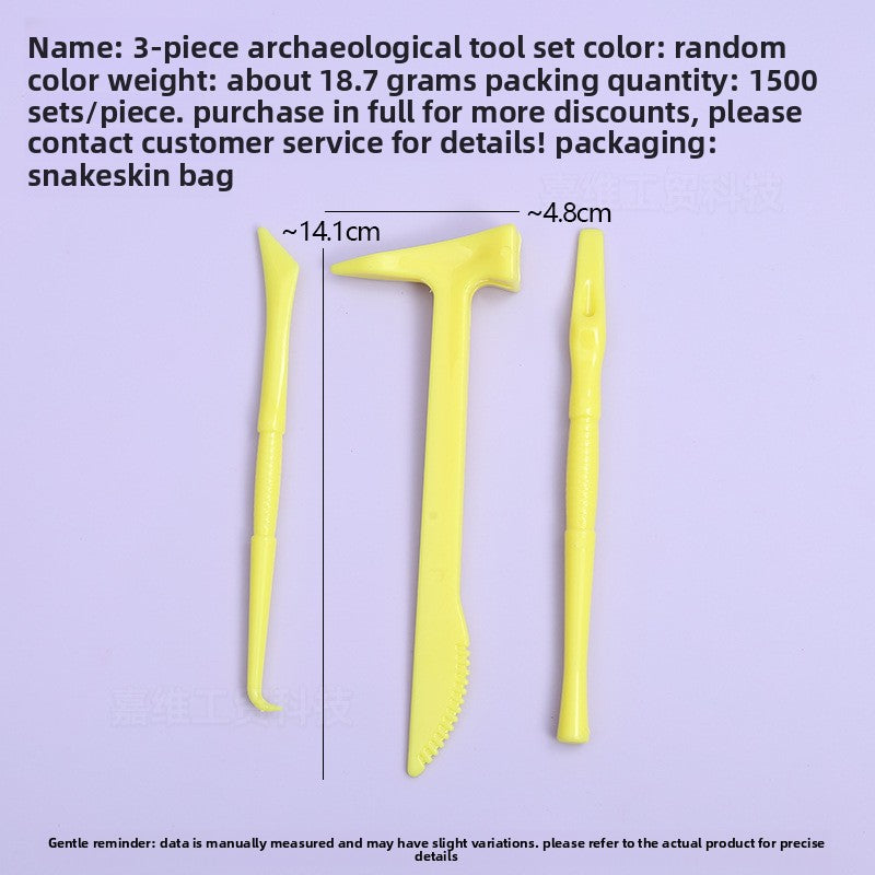 Plastic clay knife set