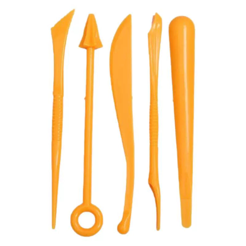Plastic clay knife set