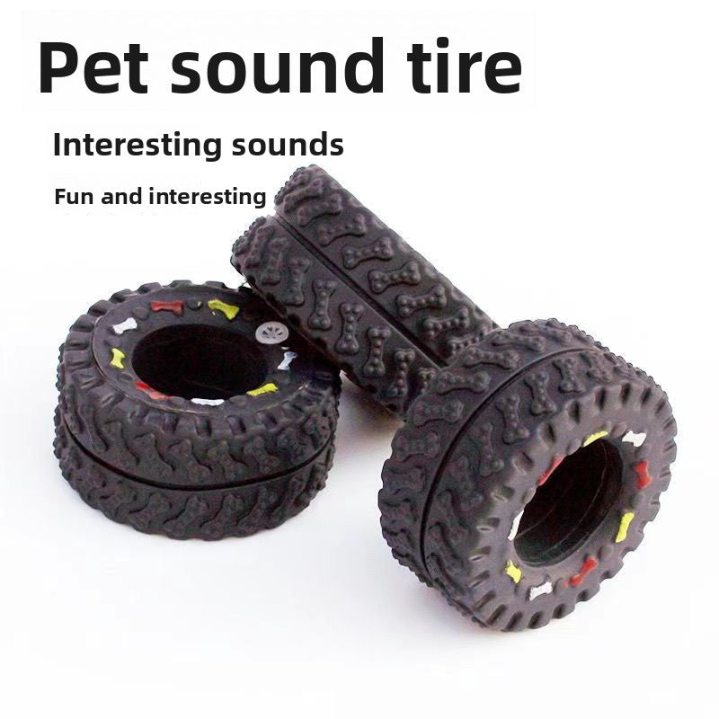 Plastic-coated pet sound-making toy