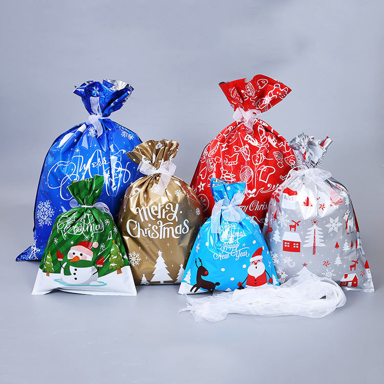 plastic drawstring bag