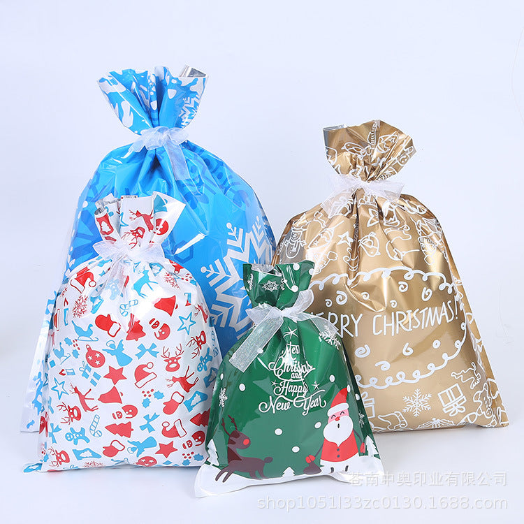 plastic drawstring bag