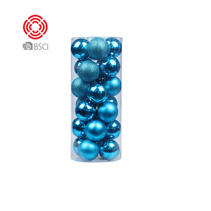 Plastic electroplated balls Christmas tree pendant