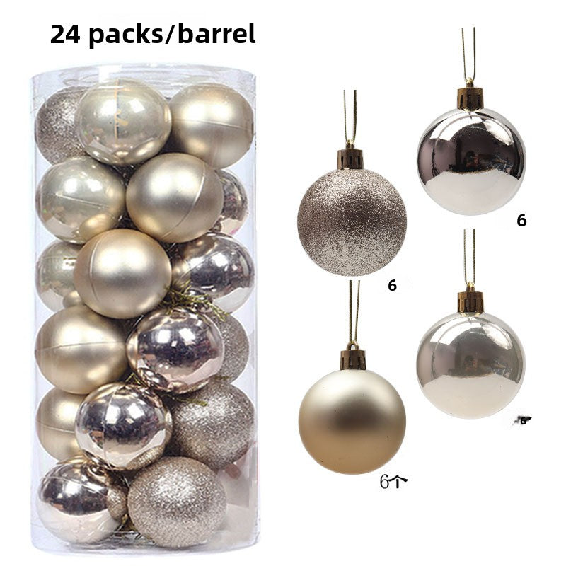 Plastic Electroplated Christmas Tree Decoration Balls
