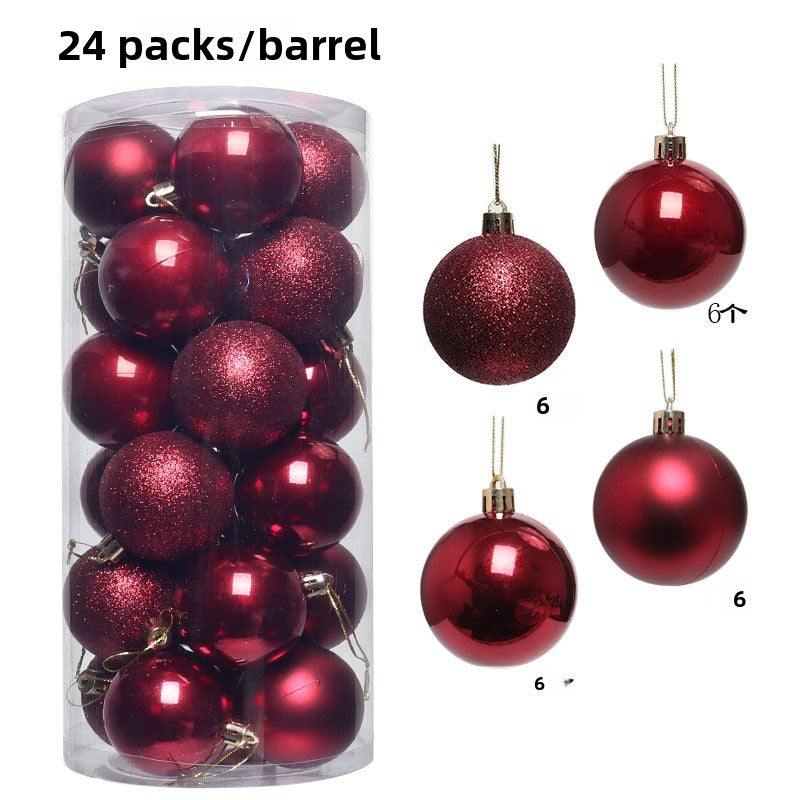 Plastic Electroplated Christmas Tree Decoration Balls