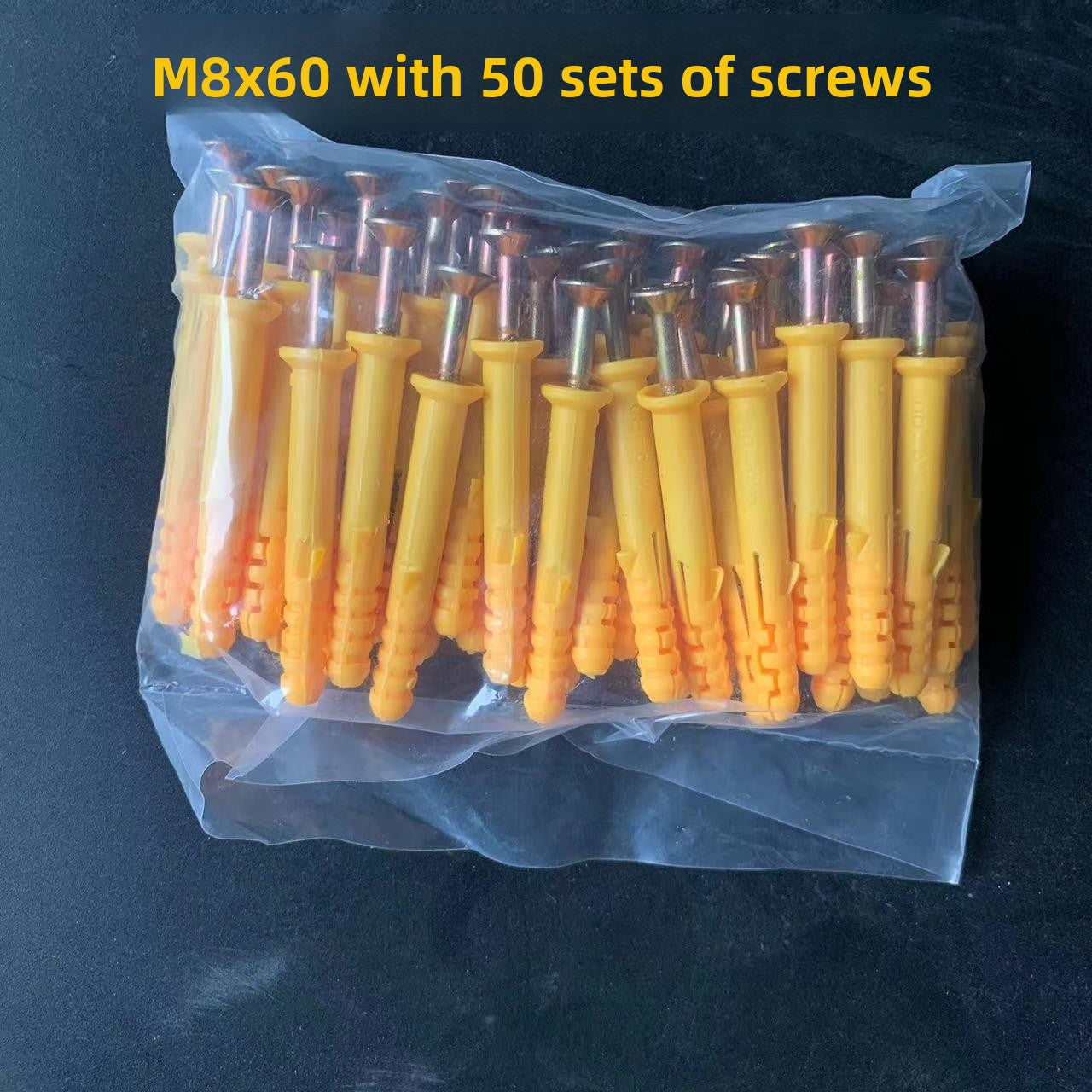 Plastic Expansion Tube Anchor Bolts 6mm 8mm 10mm
