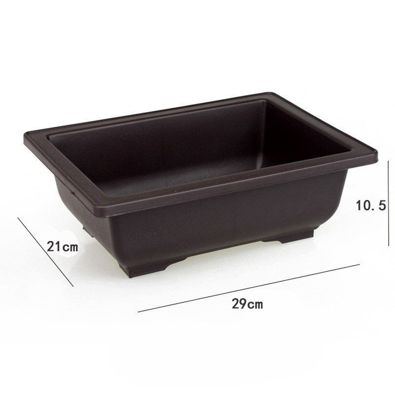 Plastic flower pot for succulent plant cultivation
