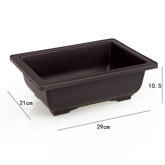 Plastic flower pot for succulent plant cultivation