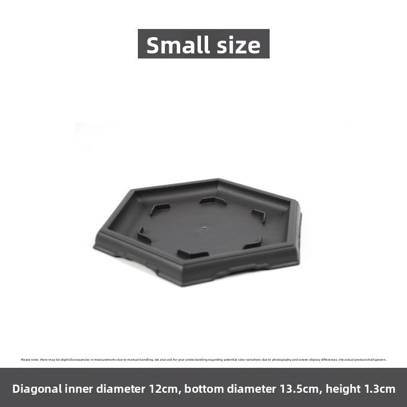 Plastic flower pot for succulent plant cultivation