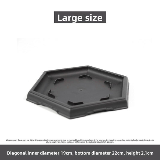 Plastic flower pot for succulent plant cultivation