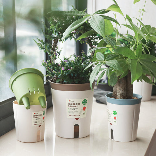 plastic flower pot