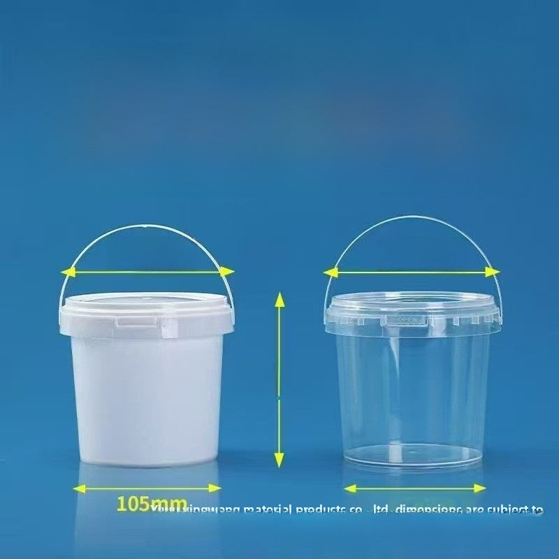 Plastic Food Storage Bucket with Lid