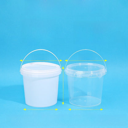 Plastic Food Storage Bucket with Lid