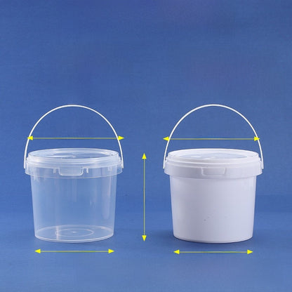 Plastic Food Storage Bucket with Lid