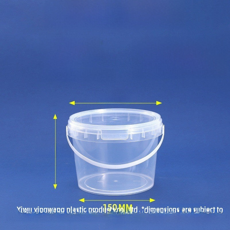 Plastic Food Storage Bucket with Lid