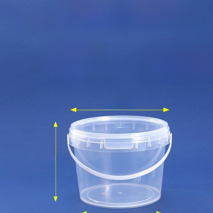 Plastic Food Storage Bucket with Lid