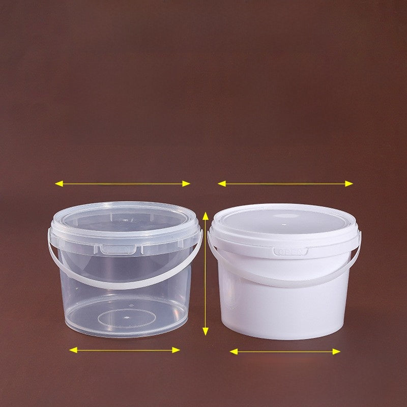 Plastic Food Storage Bucket with Lid