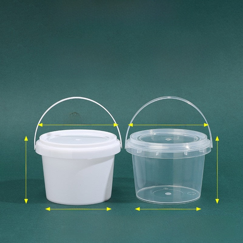 Plastic Food Storage Bucket with Lid