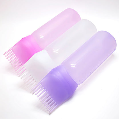 Plastic Hair Dye Application Bottle with Scale
